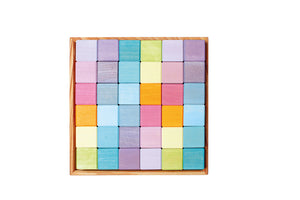 GRIMM'S Square, 36 Cubes, Pastel