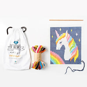 SOZO DIY Wall Art Needlepoint Kit, Unicorn
