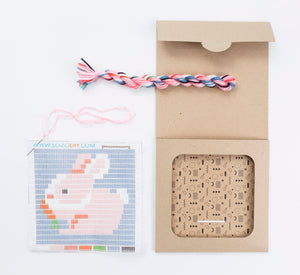 SOZO DIY Picture Frame Needlepoint Kit, Baby Bunny