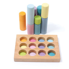 Load image into Gallery viewer, GRIMM&#39;S Stacking Game Small Pastel Rollers