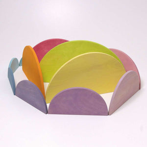 GRIMM'S Large Semicircles, Pastel Colours, 11 Pieces