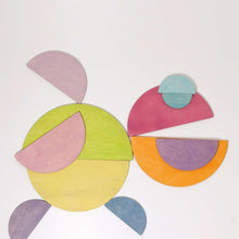Load image into Gallery viewer, GRIMM&#39;S Large Semicircles, Pastel Colours, 11 Pieces