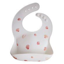 Load image into Gallery viewer, Printed Silicone Bib - Light Shell