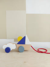 Load image into Gallery viewer, THE WANDERING WORKSHOP Boat &amp; Cloud Pull Toy
