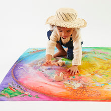 Load image into Gallery viewer, SARAH&#39;S SILKS Large Around the Year on the Farm Playsilk