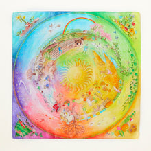 Load image into Gallery viewer, SARAH&#39;S SILKS Large Around the Year on the Farm Playsilk