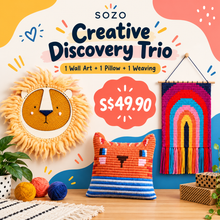 Load image into Gallery viewer, SOZO DIY Creative Discovery Trio – 3 Creative Craft Kits