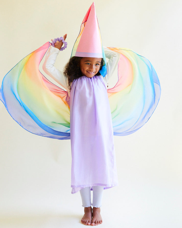 SARAH'S SILKS Fairy Dress, Rainbow/Lavender Noah's Toys SARAH'S SILKS Fairy Dress, Rainbow/Lavender Noah's Toys
