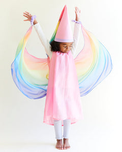 SARAH'S SILKS Fairy Dress, Rainbow/Pink