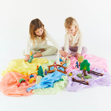 Load image into Gallery viewer, SARAH&#39;S SILKS Pastel Colours Playsilk Set