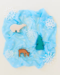 SARAH'S SILKS Mini Playsilk, Snowflake