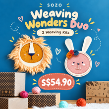 Load image into Gallery viewer, SOZO DIY Weaving Wonders Duo – 2 Weaving Kits