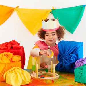 SARAH'S SILKS Dress Up Set, Rainbow Birthday