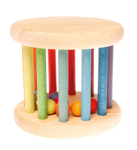 GRIMM'S Rolling Wheel with Bells, Rainbow Colours
