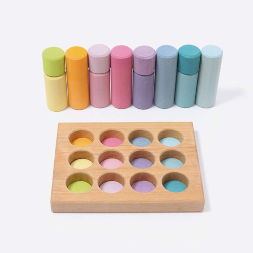 GRIMM'S Stacking Game Small Pastel Rollers