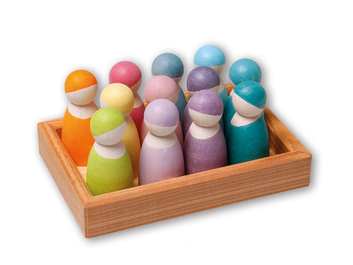 GRIMM'S 12 Rainbow Friends, Pastel