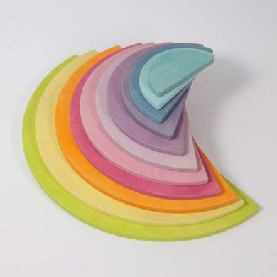 GRIMM'S Large Semicircles, Pastel Colours, 11 Pieces