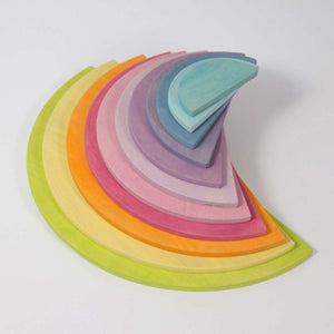 GRIMM'S Large Semicircles, Pastel Colours, 11 Pieces