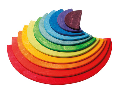 GRIMM'S Large Semicircles, Rainbow Colours, 11 Pieces