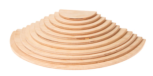 GRIMM'S Large Semicircles, Natural, 11 Pieces