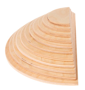 GRIMM'S Large Semicircles, Natural, 11 Pieces