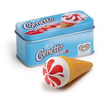 ERZI Ice Cream Cornetto Strawberry in a Tin