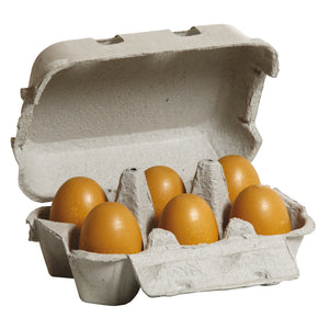 ERZI Brown Eggs, Six-Pack