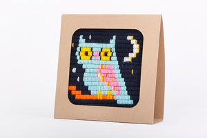 SOZO DIY Picture Frame Needlepoint Kit, Owl