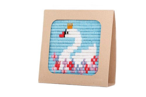 SOZO DIY Picture Frame Needlepoint Kit, Swan