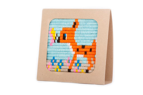 SOZO DIY Picture Frame Needlepoint Kit, Fawn