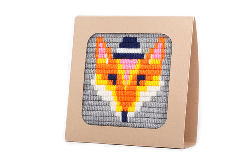 SOZO DIY Picture Frame Needlepoint Kit, Fox