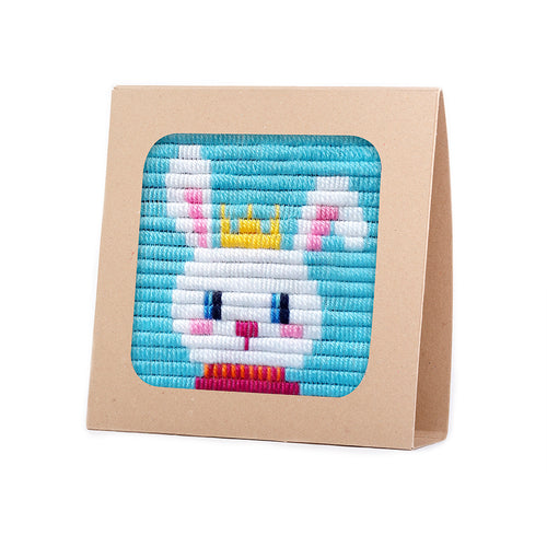 SOZO DIY Picture Frame Needlepoint Kit, Bunny