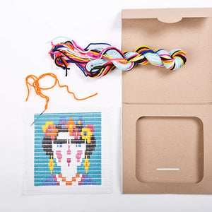 SOZO DIY Picture Frame Needlepoint Kit, Frida Kahlo