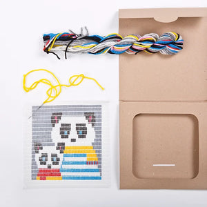 SOZO DIY Picture Frame Needlepoint Kit, Panda