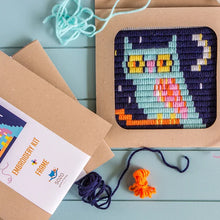 Load image into Gallery viewer, SOZO DIY Picture Frame Needlepoint Kit, Owl
