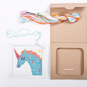 SOZO DIY Picture Frame Needlepoint Kit, Unicorn