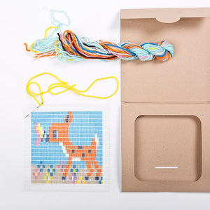SOZO DIY Picture Frame Needlepoint Kit, Fawn