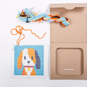 SOZO DIY Picture Frame Needlepoint Kit, Puppy