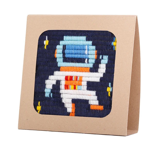 SOZO DIY Picture Frame Needlepoint Kit, Astronaut