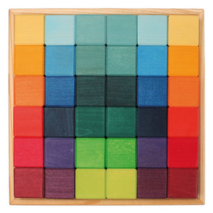 GRIMM'S Square, 36 Cubes, Rainbow