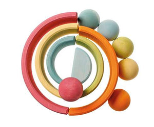 GRIMM'S 6 Wooden Balls, Pastel