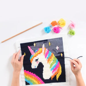 SOZO DIY Wall Art Needlepoint Kit, Unicorn
