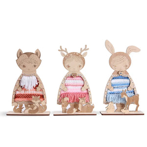 SOZO DIY Dress-Up Doll Weaving Kit, Bunny