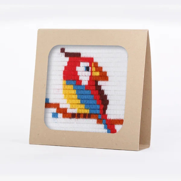 SOZO DIY Picture Frame Needlepoint Kit, Parrot
