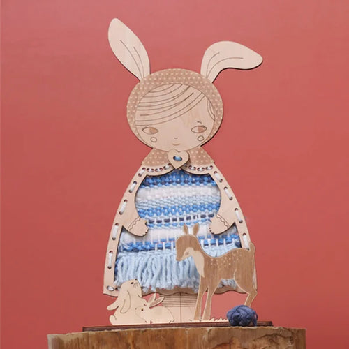 SOZO DIY Dress-Up Doll Weaving Kit, Bunny