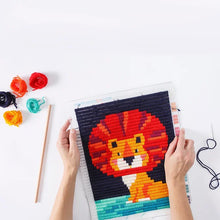 Load image into Gallery viewer, SOZO DIY Wall Art Needlepoint Kit, Lion