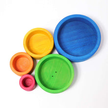 Load image into Gallery viewer, GRIMM&#39;S Set of Bowls, Coloured, Outside Blue