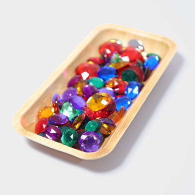 GRIMM'S 100 Small Acrylic Glitter Stones