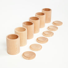 Load image into Gallery viewer, GRAPAT 6 Natural Cups with Lids