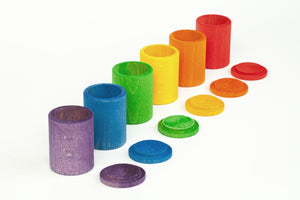 GRAPAT 6 Coloured Cups with Lids